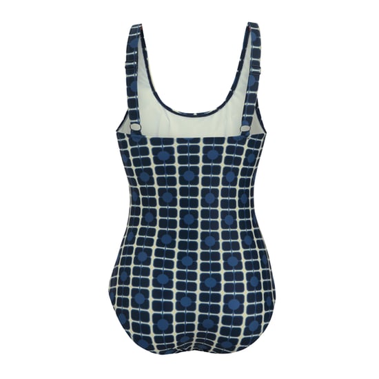 Regatta Womens/Ladies Orla Kiely Poppy One Piece Swimsuit (Navy) - Image 2