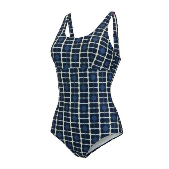 Regatta Womens/Ladies Orla Kiely Poppy One Piece Swimsuit (Navy) - Image 3