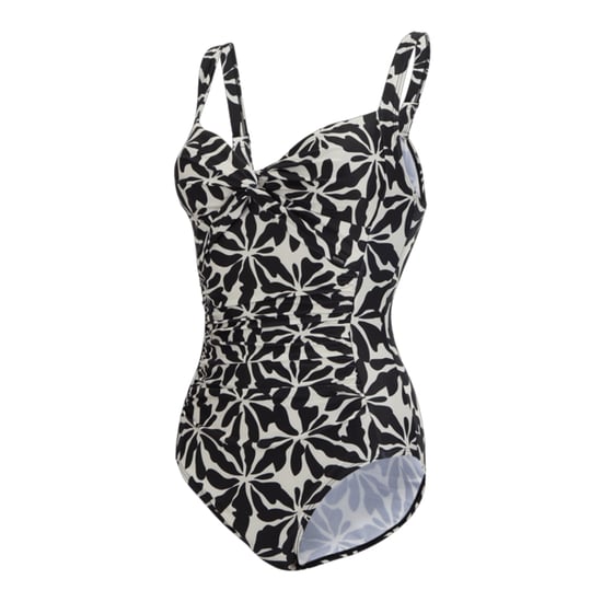 Regatta Dames/Dames Sakari Abstract Floral Tummy Control One Piece Zwempak (Beige) - Image 3
