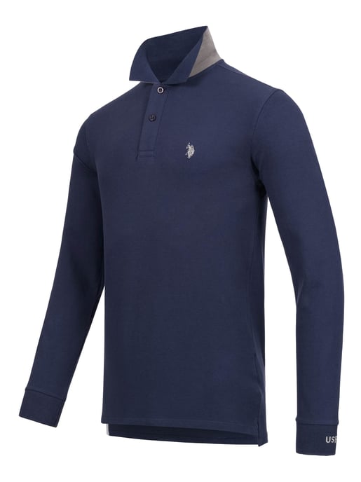 U.S. POLO ASSN. Heren langmouwen Polo Shirt gemaakt van katoenen elastaan - Image 2