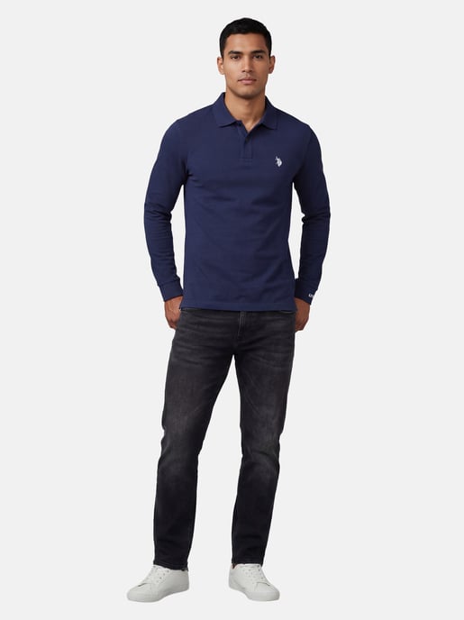U.S. POLO ASSN. Heren langmouwen Polo Shirt gemaakt van katoenen elastaan - Image 4