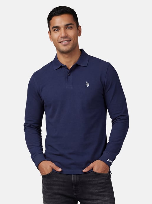 U.S. POLO ASSN. Heren langmouwen Polo Shirt gemaakt van katoenen elastaan - Image 5
