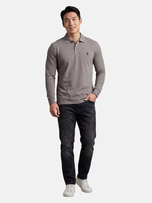U.S. POLO ASSN. Heren langmouwen Polo Shirt gemaakt van katoenen elastaan - Image 4