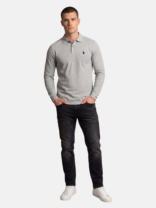 U.S. POLO ASSN. Heren langmouwen Polo Shirt gemaakt van katoenen elastaan - Image 4