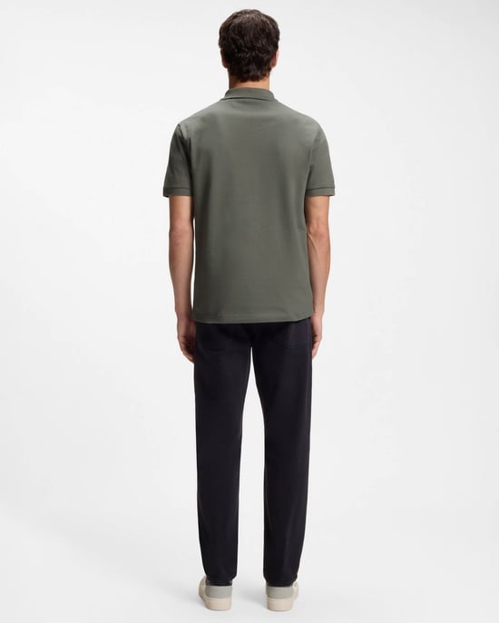 Passerzip Polo Shirt in Dark Green - Image 2