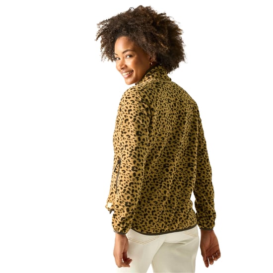 Regatta Womens/Ladies Frankie Leopard Print Half Zip Fleece Top (Leopard) - Image 5
