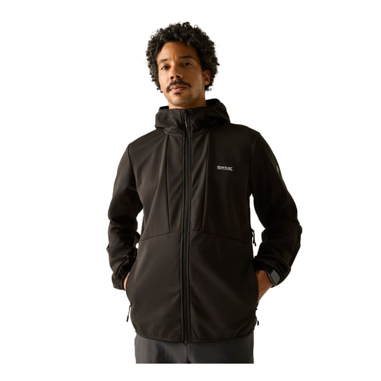 Regatta Mens Tredmoor Soft Shell Jacket (Black) - Image 4