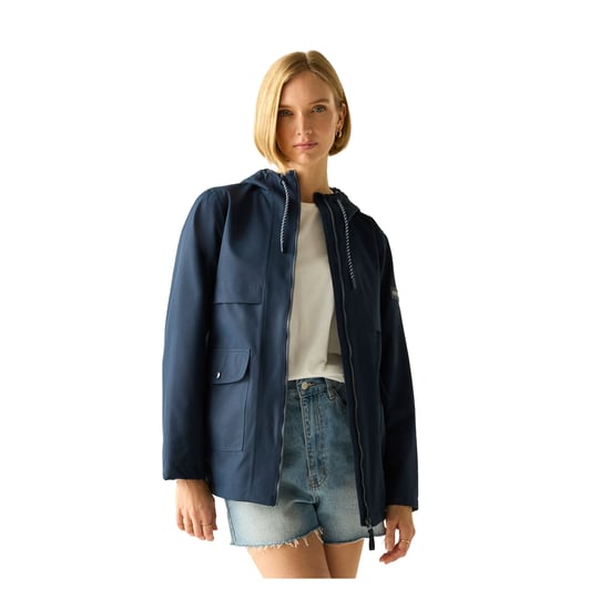 Regatta Womens/Ladies Orlea Floral Waterproof Jacket (Navy) - Image 4