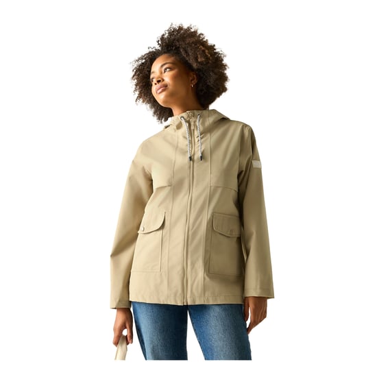 Regatta Womens/Ladies Orlea Floral Waterproof Jacket (Barleycorn) - Image 4