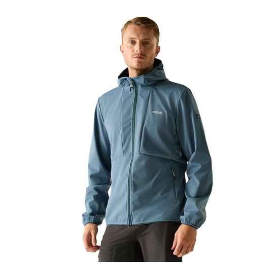 Regatta Mens Tredmoor Soft Shell Jacket (China Blue) - Image 4