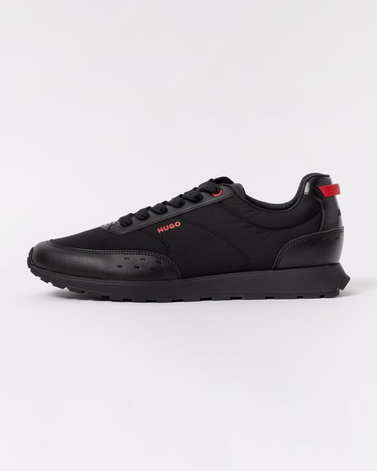 Icelin HUGO Icelin Mens Running-Inspired trainers trainers in Black - Image 2