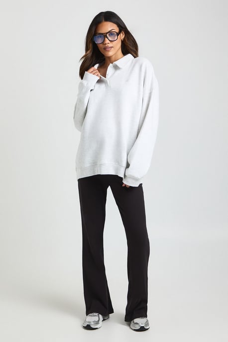 Maternity Rib Flared Legging - Image 1