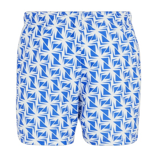 Regatta Heren Loras Geometrische Zwemshorts (Wit/Sonisch Blauw) - Image 2