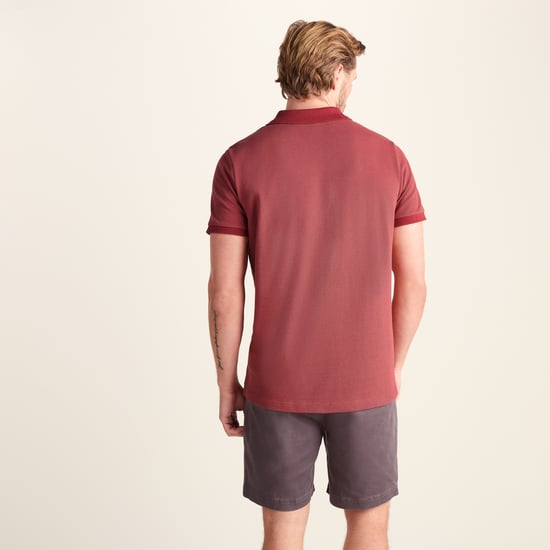 Whitley Mens 100% Cotton Polo Shirt - Redwood - Image 2
