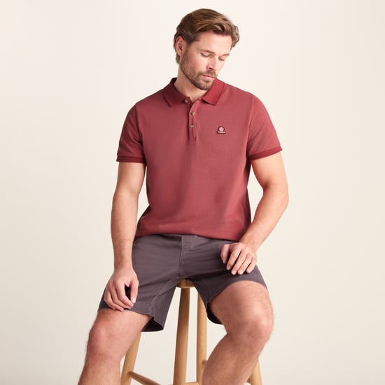 Whitley Mens 100% Cotton Polo Shirt - Redwood - Image 4