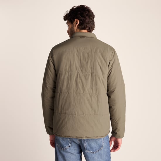 Adamson Mens Shower Resistant Insulated Shacket - Mushroom - Image 2