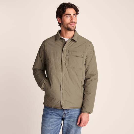 Adamson Mens Shower Resistant Insulated Shacket - Mushroom - Image 3
