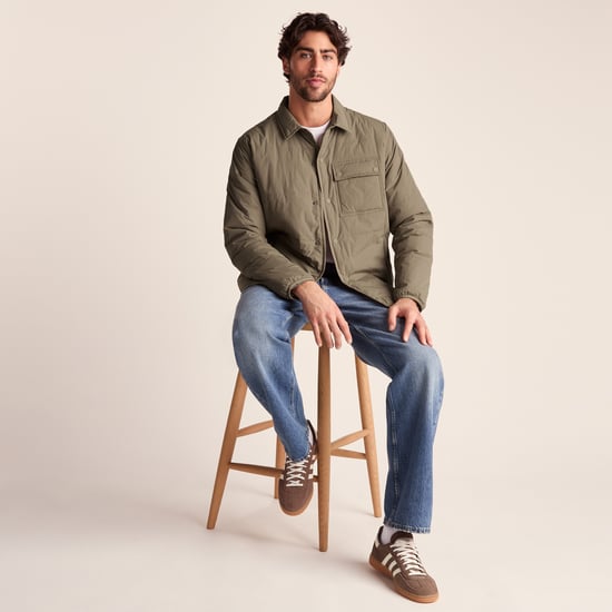 Adamson Mens Shower Resistant Insulated Shacket - Mushroom - Image 4