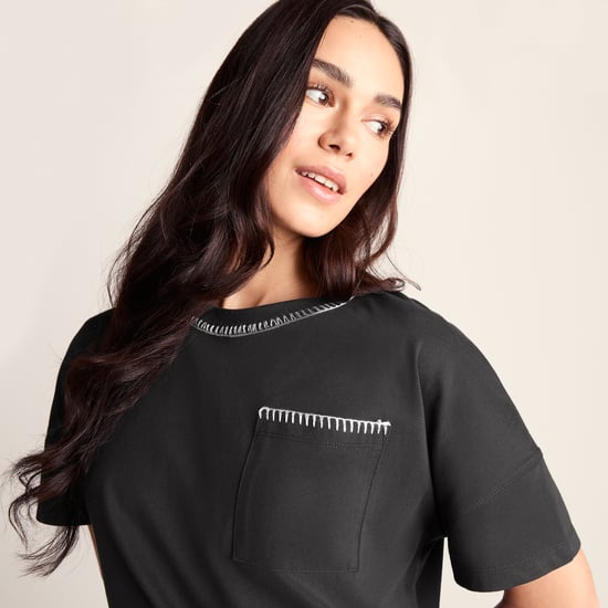 Lauri Womens 100% Cotton Supersoft T-Shirt - Washed Black - Image 6