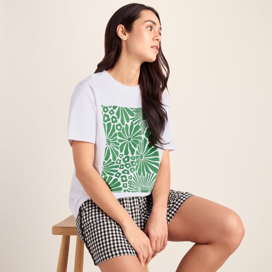 Trissy Womens Premium Supersoft T-Shirt - Optic White/Green - Image 4