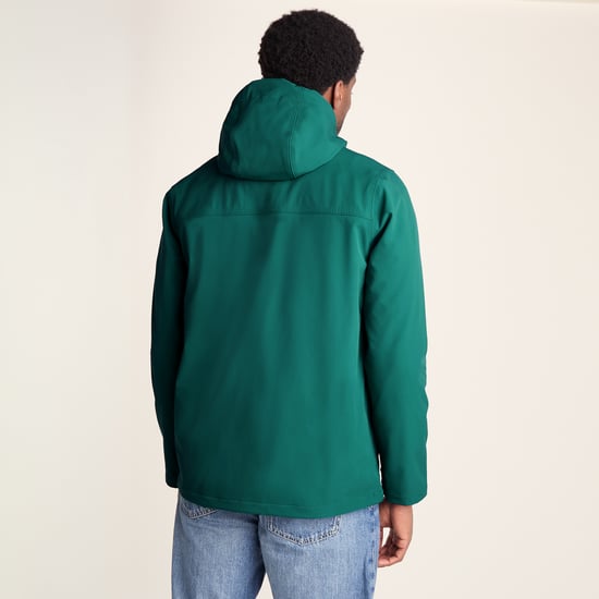 Andro Mens Hooded Waterproof Softshell Jacket - Dark Turquoise - Image 2