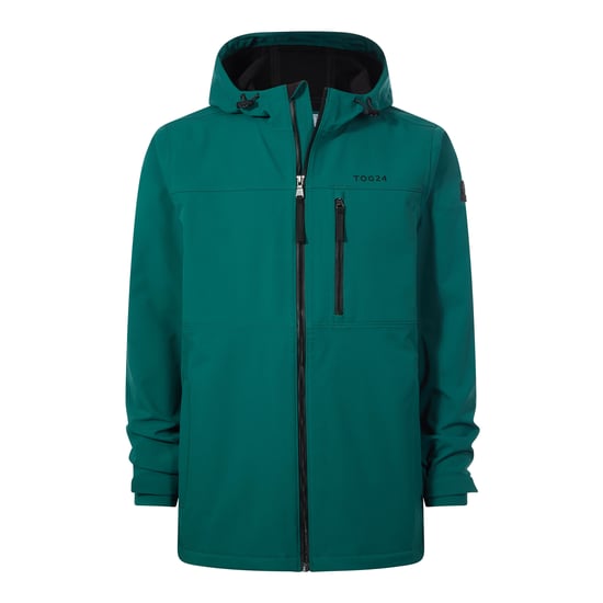 Andro Mens Hooded Waterproof Softshell Jacket - Dark Turquoise - Image 5