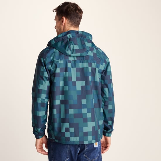 Craven Mens Waterproof Packaway Jacket - Blue Pixel - Image 2