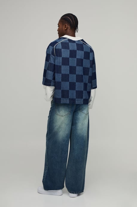 Stonewash Ripped Knee Baggy Fit Jeans - Image 2