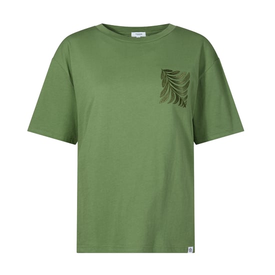 Botanical Womens Relaxed Fit Supersoft T-shirt - Dark Matcha - Image 5