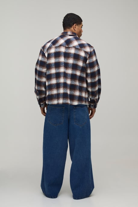 Wide Leg Pleat Front Jeans - Image 2
