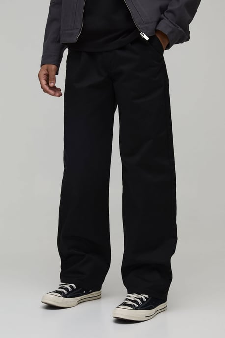 Wide Fit Pleat Front Work 365 Trouser - Image 1