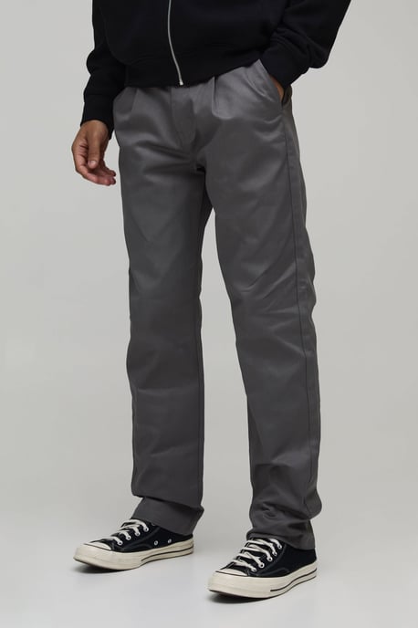 Straight Fit Pleat Front Work 365 Trouser - Image 1