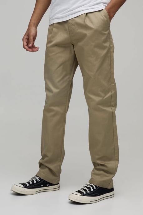 Straight Fit Pleat Front Work 365 Trouser - Image 1