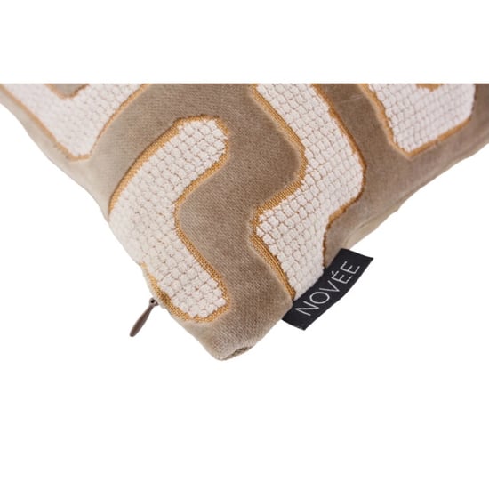 NOVÉE Elegance beige | 45 x 45 cm | kussenhoes | velvet/polyester - Image 2
