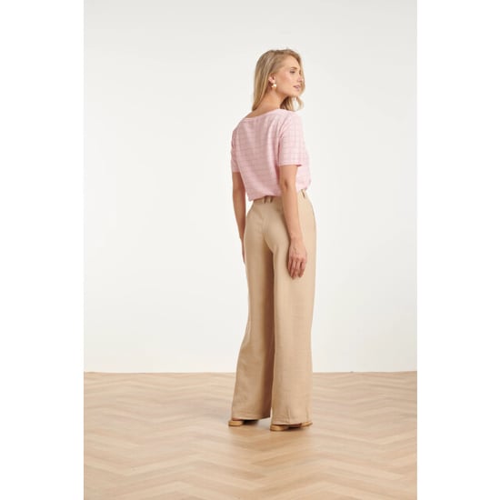 Smashed Lemon Gebreide top met lurex golvende texture | - Image 4