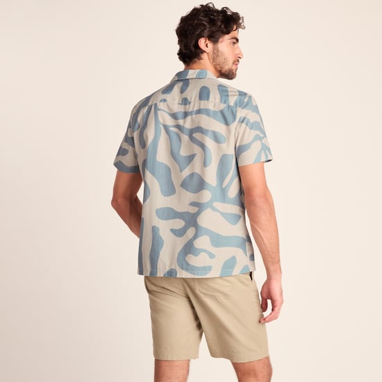 Strichen Mens Short Sleeve 100% Cotton Supersoft Shirt - Summer Sky - Image 2