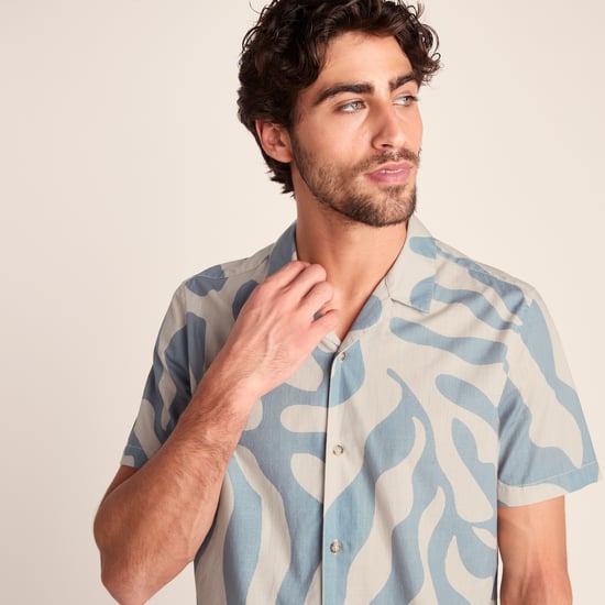 Strichen Mens Short Sleeve 100% Cotton Supersoft Shirt - Summer Sky - Image 6