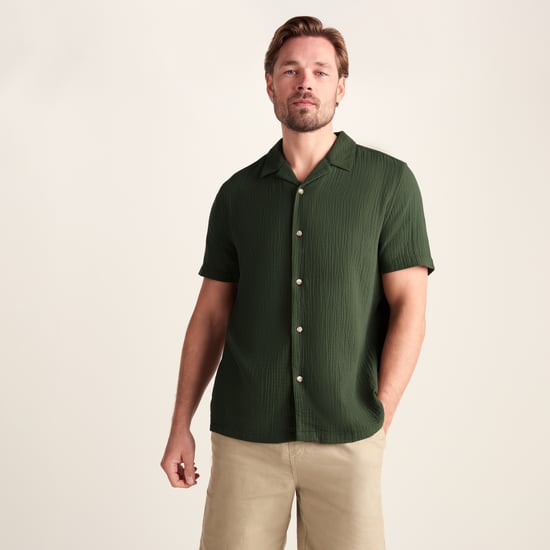 Valtos Mens Short Sleeve Supersoft Shirt - Forage Green - Image 3