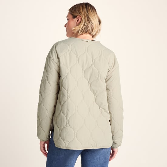 Cleadon Womens Shower Resistant Lightweight Insulated Jacket - Cool Beige - Image 2