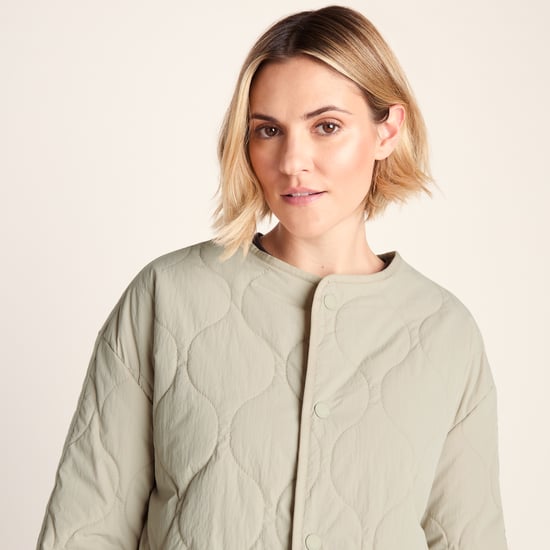 Cleadon Womens Shower Resistant Lightweight Insulated Jacket - Cool Beige - Image 6
