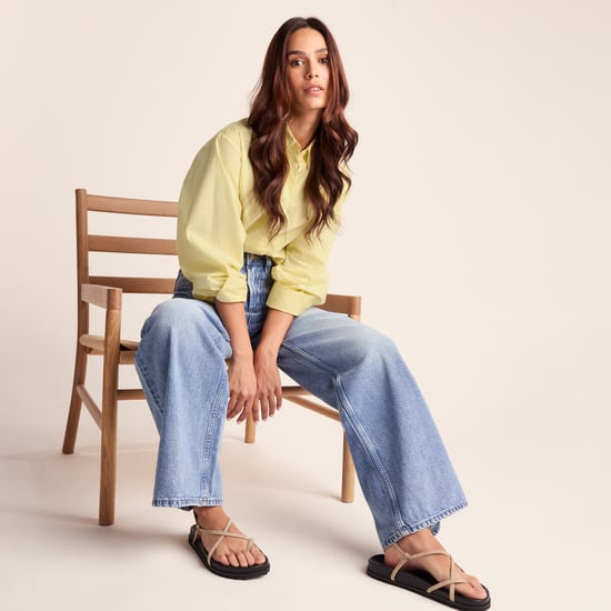 Marnie Womens 100% Cotton Relaxed Fit Shirt - Butter Yellow - Image 4