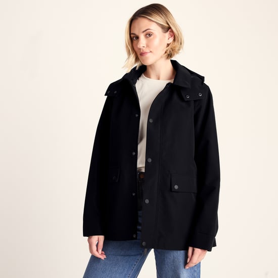Shea Womens Waterproof Trench Coat - Black - Image 3