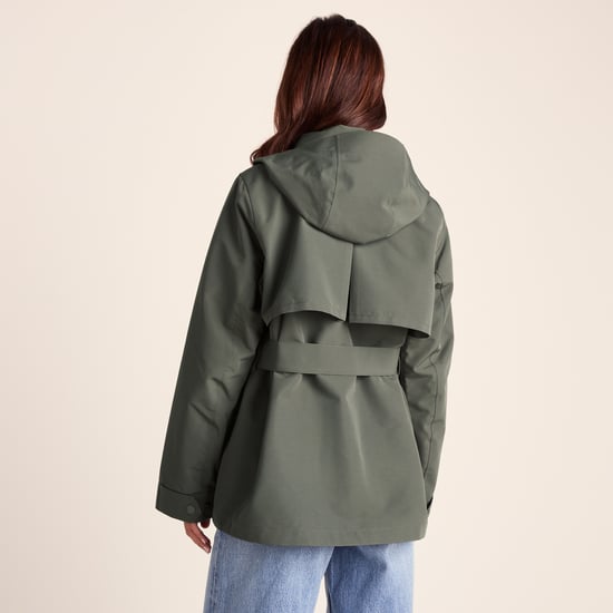 Shea Womens Waterproof Trench Coat - Pale Khaki - Image 2