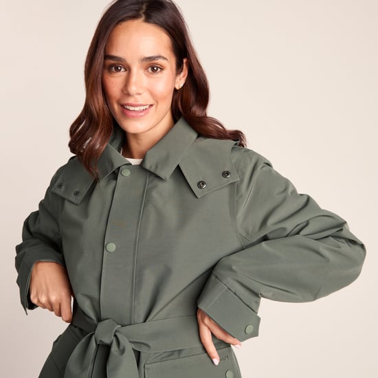 Shea Womens Waterproof Trench Coat - Pale Khaki - Image 6