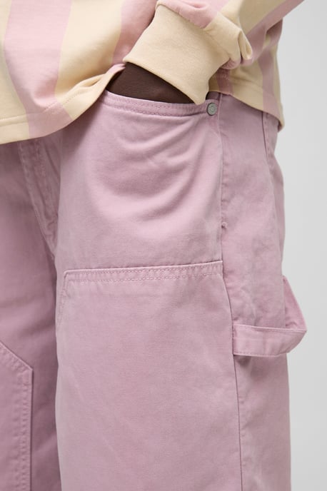 Relaxed Long Length Overdye Carpenter Shorts - Image 3