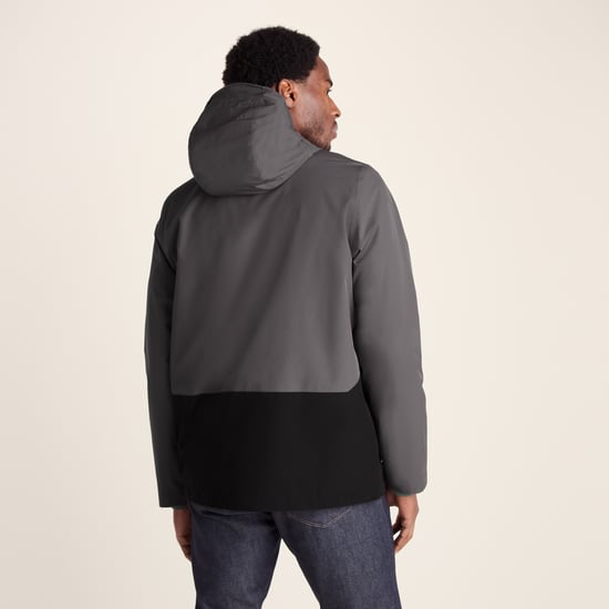 Ellon Mens Waterproof Jacket - Black/Deep Slate - Image 2