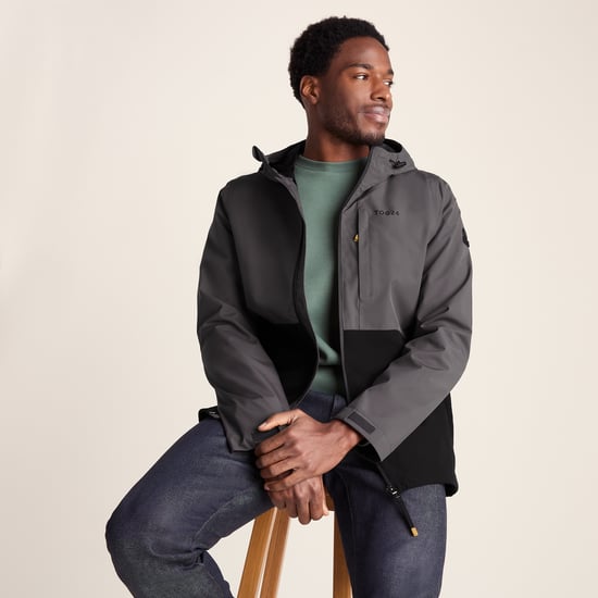 Ellon Mens Waterproof Jacket - Black/Deep Slate - Image 4