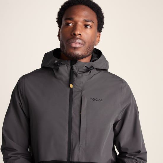 Ellon Mens Waterproof Jacket - Black/Deep Slate - Image 6