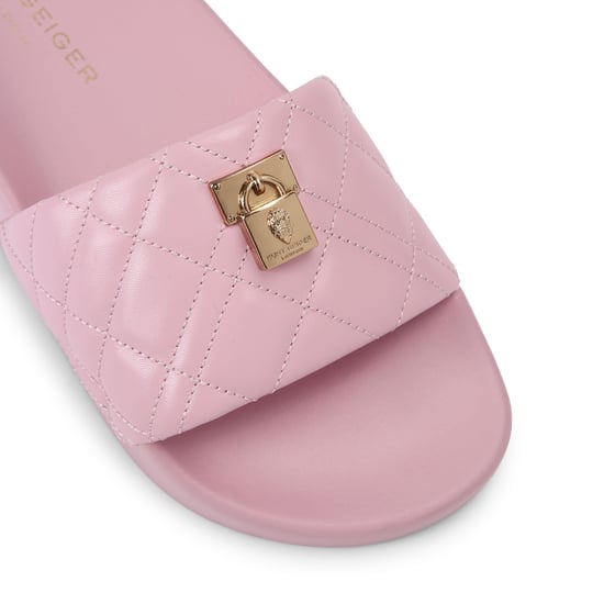 Kurt Geiger London Leather Brixton Poolslide Sliders - Image 4