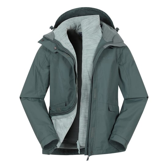Mountain Warehouse Dames/Dames Thunderstorm II 3 in 1 Waterdichte Jas (Licht Khaki) - Image 5